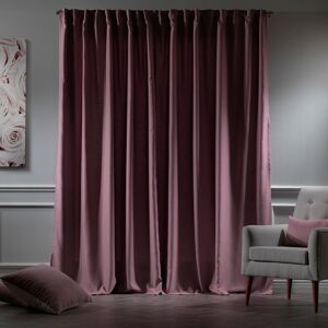 Noine Home Deco Polyester Room Darkening Single Curtain Panel Panel Pink 260cm Width x 450cm Drop Image