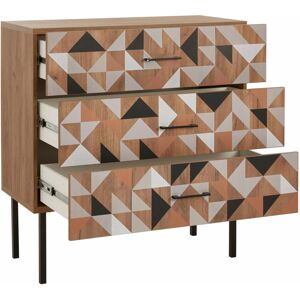 Symple Stuff Chest of Drawers Black;Brown;Grey 105.2cm H X 100cm W X 45cm D Image