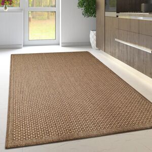 17 Stories Non Slip Plain Solid Rug Flat Weave Kitchen Living Room Carpet Brown Rectangle 120 x 160cm Image