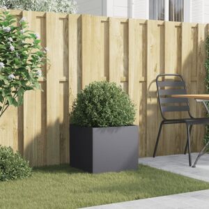 17 Stories Planter Anthracite Steel Anthracite 39cm H x 42cm W x 40cm D Image