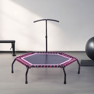 Freeport Park Hexagon Backyard Trampoline Black/Pink 123cm H X 122cm W X 110cm D Image