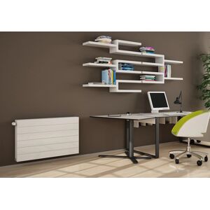 Belfry Heating Mollie Horizontal Flat Panel Radiator White 40cm H x 60cm W x 6cm D Image