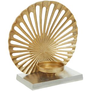 Fairmont Park Marybeth Metal Tabletop / Centrepiece Tealight Holder Silver/Gold;Silver/Gold 33cm H x 33cm W x 15cm D Image