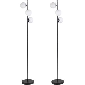 Canora Grey Gilreath 160cm Tree Floor Lamp Black 160cm H X 25cm W X 25cm D Image