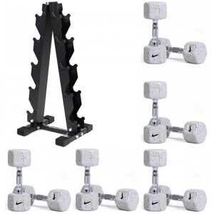 nikestrength Nike Strength Grind Dumbbell Pairs 10-20kg Set + Dumbbell Tree Image