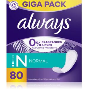 Always Daily Fresh Normal panty liners fragrance-free 80 pc Image