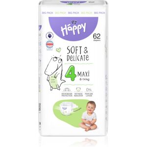 Bella Baby Happy Soft&Delicate Size 4 Maxi disposable nappies 8-14 kg 62 pc Image