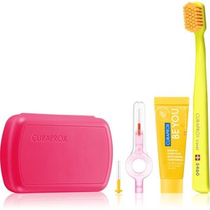 Curaprox Travel Set travel set for teeth, tongue and gums Magenta Image