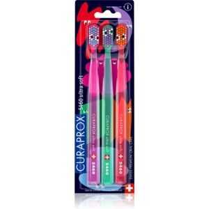 Curaprox CS 5460 Eye Edition toothbrushes ultra soft 3 pc Image