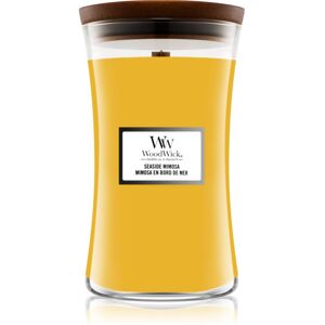 Woodwick Seaside Mimosa scented candle with wooden wick 609.5 g Image