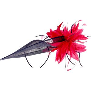 Roman Large Contrast Feather Disc Fascinator one size female Image