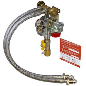 Clesse 7.5kg OPSO LPG Manual Changeover Gas Regulator Kit - UK POL Image