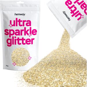 Hemway Glitter Ultra Sparkle 100g / 3.5oz   Champagne Gold   Cosmetic, Festival, Crafts Image