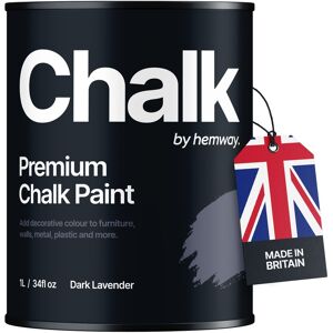 Hemway Chalk Paint   Dark Lavender   Shabby Chic   Furniture   Chalky Matt Finish Image