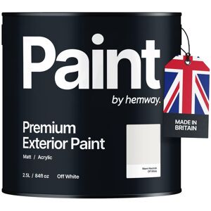 Hemway Exterior Paint   Matt Acrylic   Off White   Eco Friendly   Wood & Masonry Image