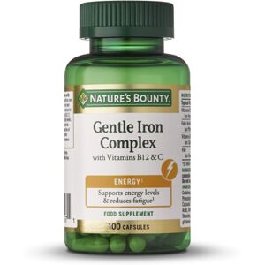 Nature's Bounty Iron Gentle Complex with vitamin C & B12 100 capsules Image