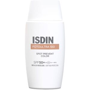 Isdin Foto Ultra 100 tinted facial sunscreen prevents sun spots SPF50+ 50 ml Image