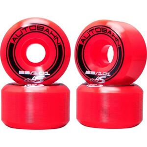Autobahn GT1 Wide Body 101A Skateboard Wheels 4-Pack (53mm - Red)  - Red Image