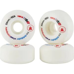 Autobahn Nexus 100A Skateboard Wheels 4-Pack (54mm - White)  - White;Red;Black Image