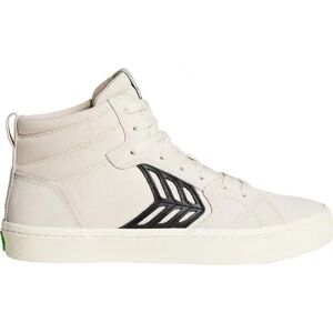 Cariuma Catiba High Pro Womens Skate Shoes (Off-white Vintage / Black)  - White - Size: 3 EU Image