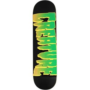 Creature Outline Logo Skateboard Deck (Black/Green/Yellow)  - Black;Green;Yellow - Size: 8.25" Image
