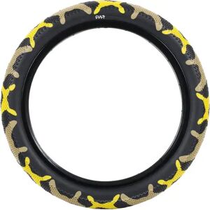 Cult x Vans Waffle 14" BMX Tyre (Yellow Camo)  - Yellow;Black - Size: 2.2" Image