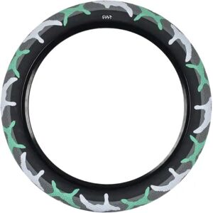 Cult x Vans Waffle 18" BMX Tyre (Teal Camo)  - Teal;Black - Size: 2.3" Image