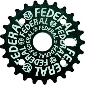 Federal Logo Solid BMX Sprocket (Black - 25T)  - Black Image