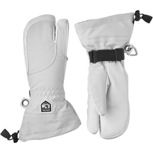 Hestra Heli Ski Female 3 Finger Gloves (Pale Grey)  - Grey;White - Size: 5 Image