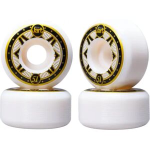Jart Skateboards Jart Astral 102A Skateboard Wheels 4-Pack (51mm - White)  - White;Black;Gold Image