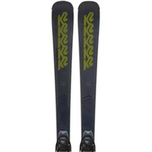 K2 Blur 74 + MXC 12 TCX Light QC Carving Skis (Black)  - Black;Green Image