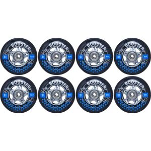 K2 Booster Inline Skate Wheels 8-Pack (80mm)  - Black;Grey Image
