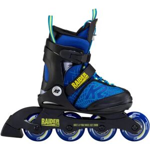 K2 Raider Pro Kids Inline Skates (Black/Blue/Yellow)  - Black;Blue;Yellow - Size: 3-7 EU Image