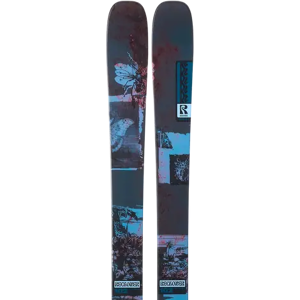 K2 Reckoner 102 Womens Freeride Skis (Blue)  - Blue;Black Image