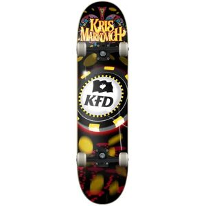 KFD Kris Markovich Pro Complete Skateboard (All In)  - Red;Black;Yellow - Size: 8" Image