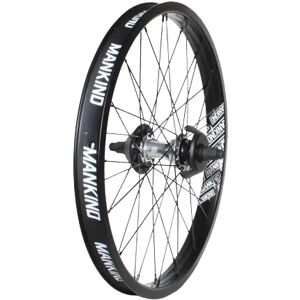 Mankind Vision 20" Cassette BMX Rear Wheel (Matt Black/Polished Silver - Left hand drive)  - Black;Silver Image