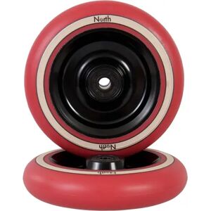North Scooters North Fullcore G2 Stunt Scooter Wheels 2-Pack (115mm - Black/Red Pu)  - Black;Red Image
