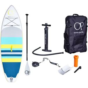 Ocean Pacific Sunset All Round 9'6 Inflatable Paddle Board (White/Grey/Yellow)  - White;Grey;Yellow Image