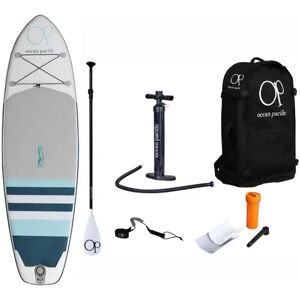 Ocean Pacific Venice Lite 8'6 Inflatable Paddle Board (White)  - White;Grey;Teal Image