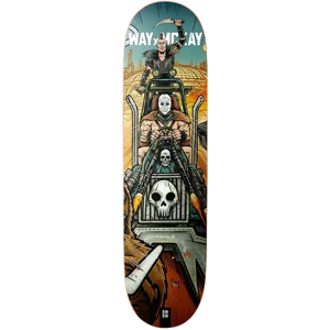 Plan B Mad Max Skateboard Deck (Way X Mckay)  - Red;Yellow;Grey - Size: 8.5" Image