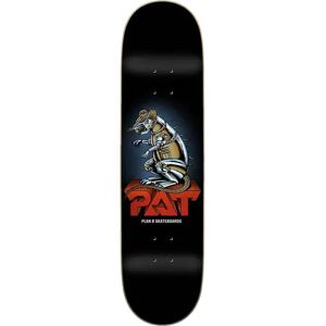 Plan B Ratt Duffy Skateboard Deck (Black)  - Black;Red;Brown - Size: 7.75" Image
