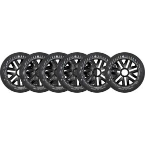 Powerslide Torrent Rain Inline Skate Wheels 6-Pack (125mm - Black)  - Black Image