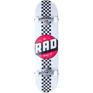 RAD Skateboards RAD Checker Stripe Complete Skateboard (White)  - White;Black - Size: 7.75" Image
