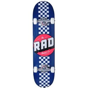 RAD Skateboards RAD Checker Stripe Complete Skateboard (Navy)  - Blue;White - Size: 7.75" Image