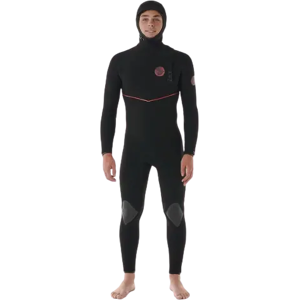 Rip Curl Fusion 5mm Hooded Zipless Wetsuit (Black)  - Black - Size: LS Image