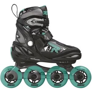 Roces Moody TIF Girls Inline Skates (Black/Aqua)  - Black;Teal - Size: 3-6 EU Image