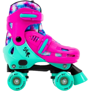 SFR Hurricane IV Adjustable Girls Roller skates (Tie Dye)  - Pink;Teal;Blue - Size: 12C-2 EU Image