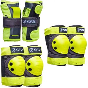 SFR Youth Ramp Skate Pads 3-Pack (Black/Lime)  - Black;Green - Size: Large Image