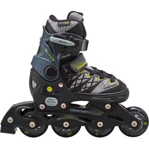 Tempish Clips Adjustable Kids Inline Skates (Grey)  - Grey;Black;Yellow - Size: 11C-13C EU Image