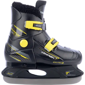 Tempish Fur Expanze Plus Adjustable Kids Ice Skates (Black)  - Black;Yellow - Size: 4-6.5 EU Image